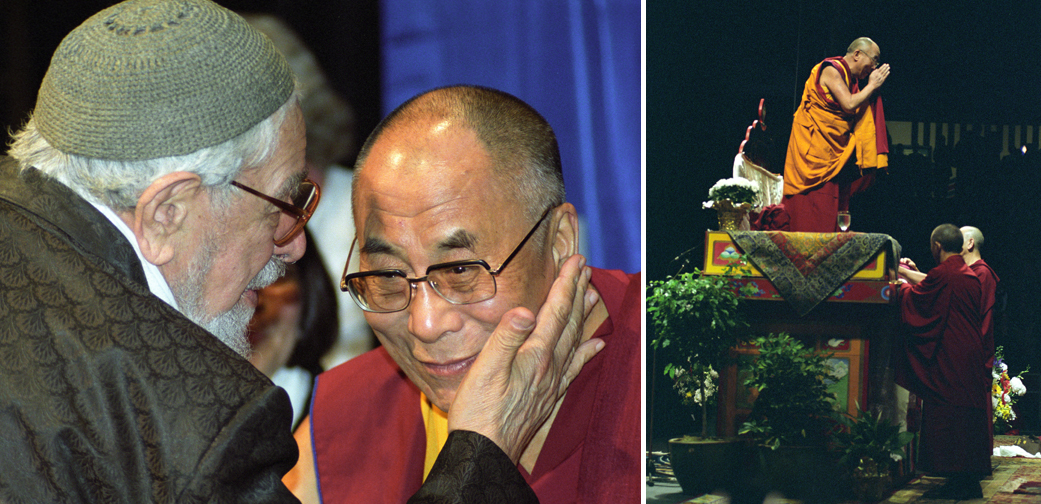 <h3> </h3>  Keri Coles documenting the Dalai Lama and Rabbi Schacter-Shalomi in Vancouver BC 