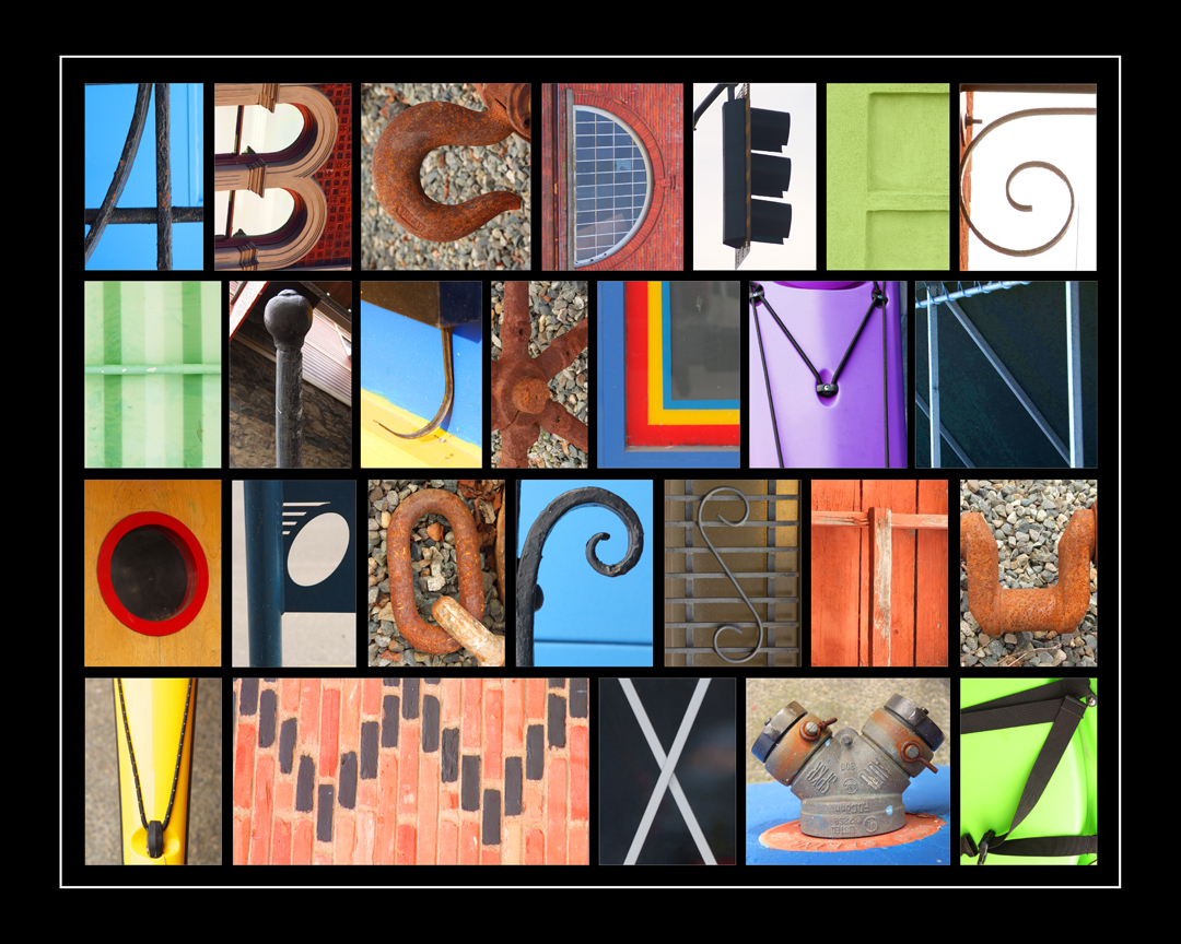 Alphabet Collage from Victoria BC mar17