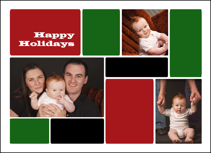 Christmas Card Template for Portrait Sessions Christmas Card Template for Portrait Sessions