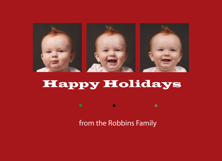 Christmas Card Template for Portrait Sessions