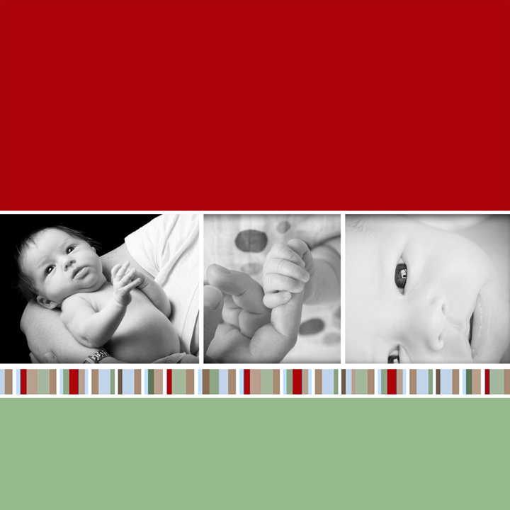 Christmas Card Template for Portrait Sessions